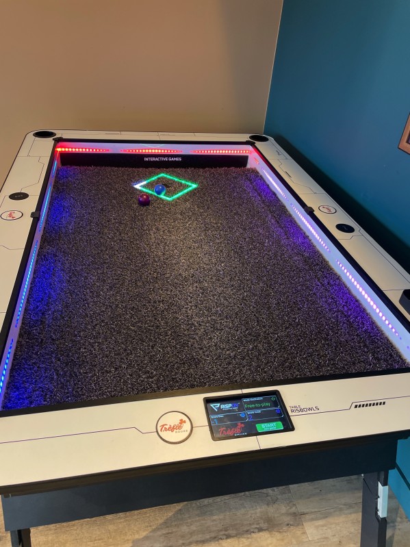 Salle de pétanque d’intérieur au Trèfle Rouge à Montpellier.