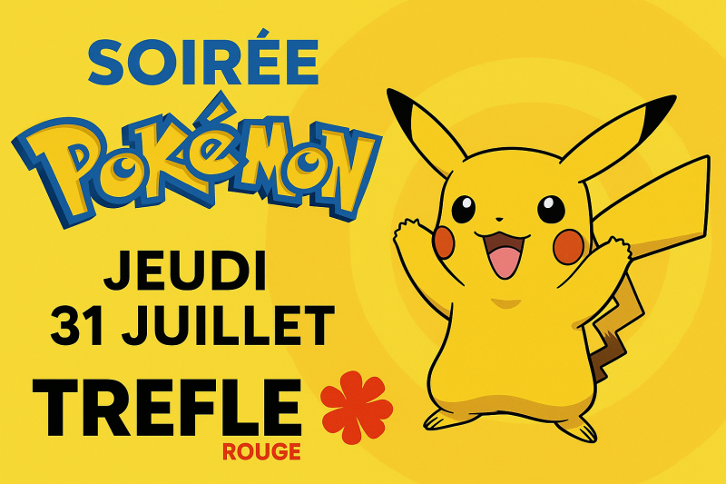 Soirée quiz Pokémon au Trèfle Rouge (Montpellier – Lattes) : ambiance festive, cocktails spéciaux et fans de toutes générations réunis !