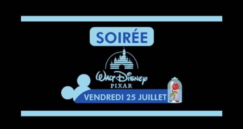 Affiche de la soirée Blindtest Disney & Pixar du vendredi 25 juillet au Trèfle Rouge, restaurant-bar à jeux à Lattes près de Montpellier
