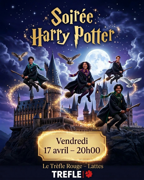 Plongez dans l’univers magique de Harry Potter le temps d’une soirée unique au Trèfle Rouge ✨